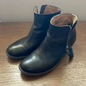 Fluevog Black Ankle Booties